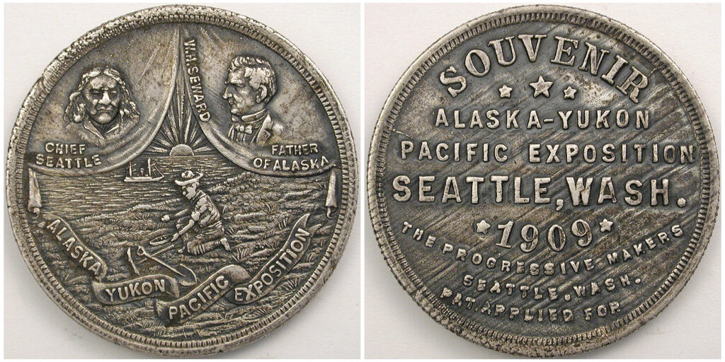 1909 Alaska Yukon Pacific Exposition Souvenir Medal