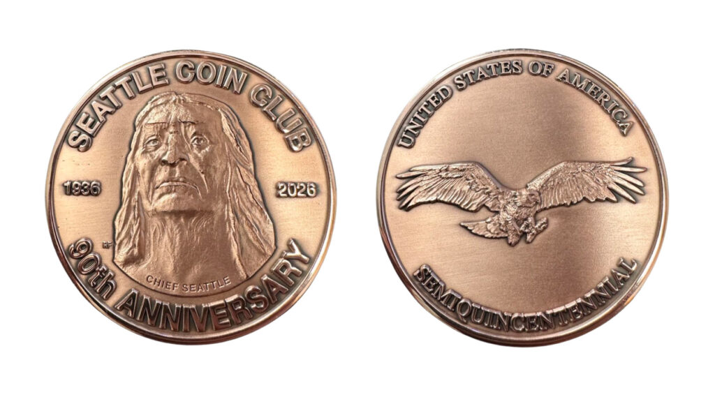 Seattle Coin Club 90th Anniversary Medal
